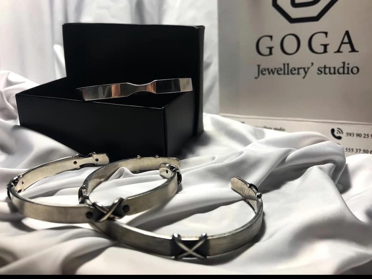Silver bracelet set from prior work