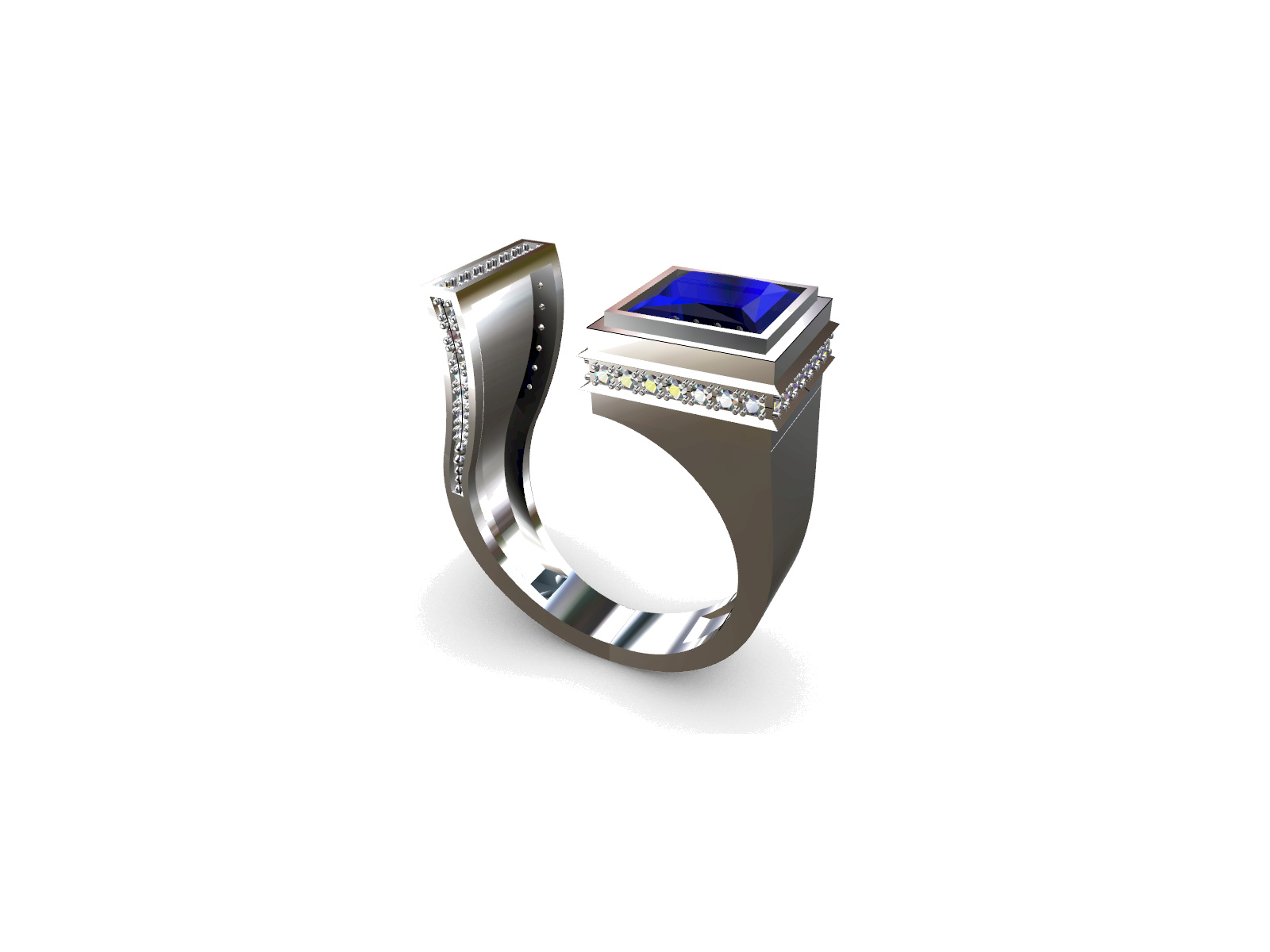 Architectural ring side-profile development view